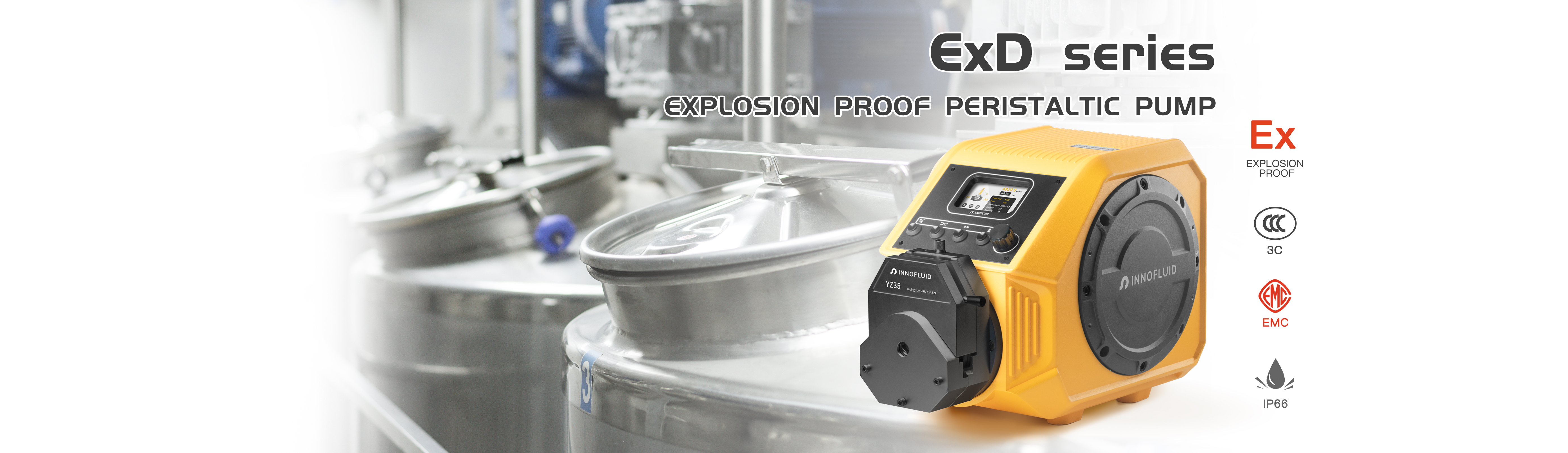 Explosion proof peristaltic pump